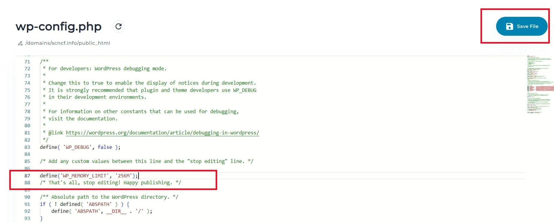 WordPress Critical Error