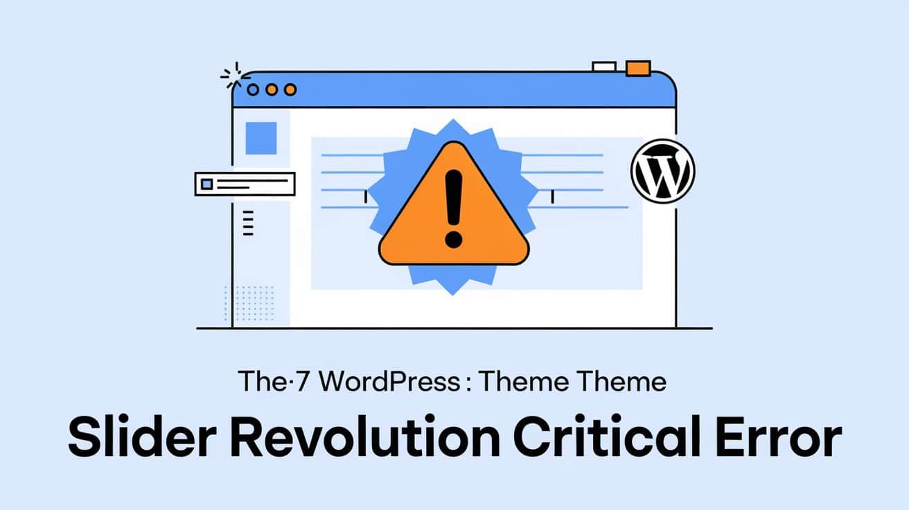 The7 WordPress Theme Slider Revolution Critical Error