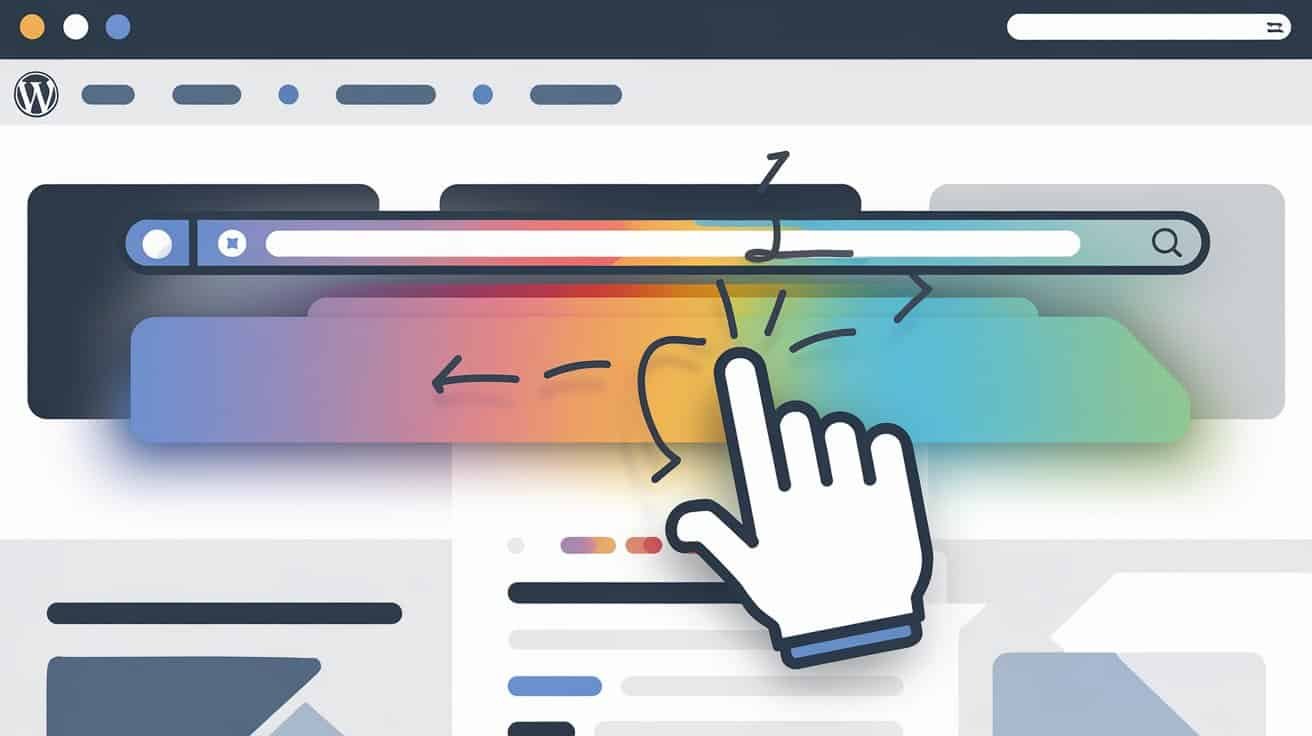 create scroll over interactive elements in WordPress